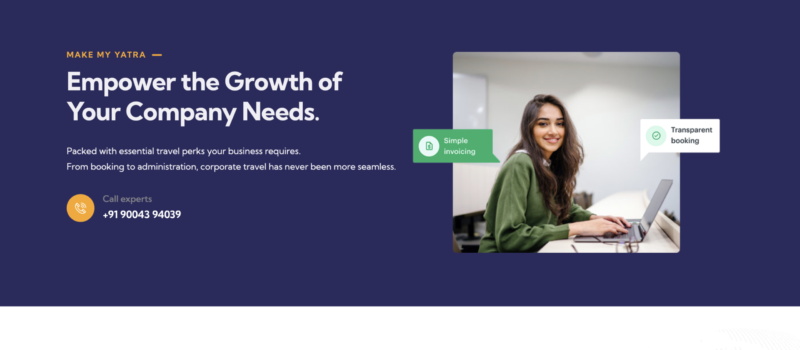 E-commerce Travel Platform Development for Make My Yatra